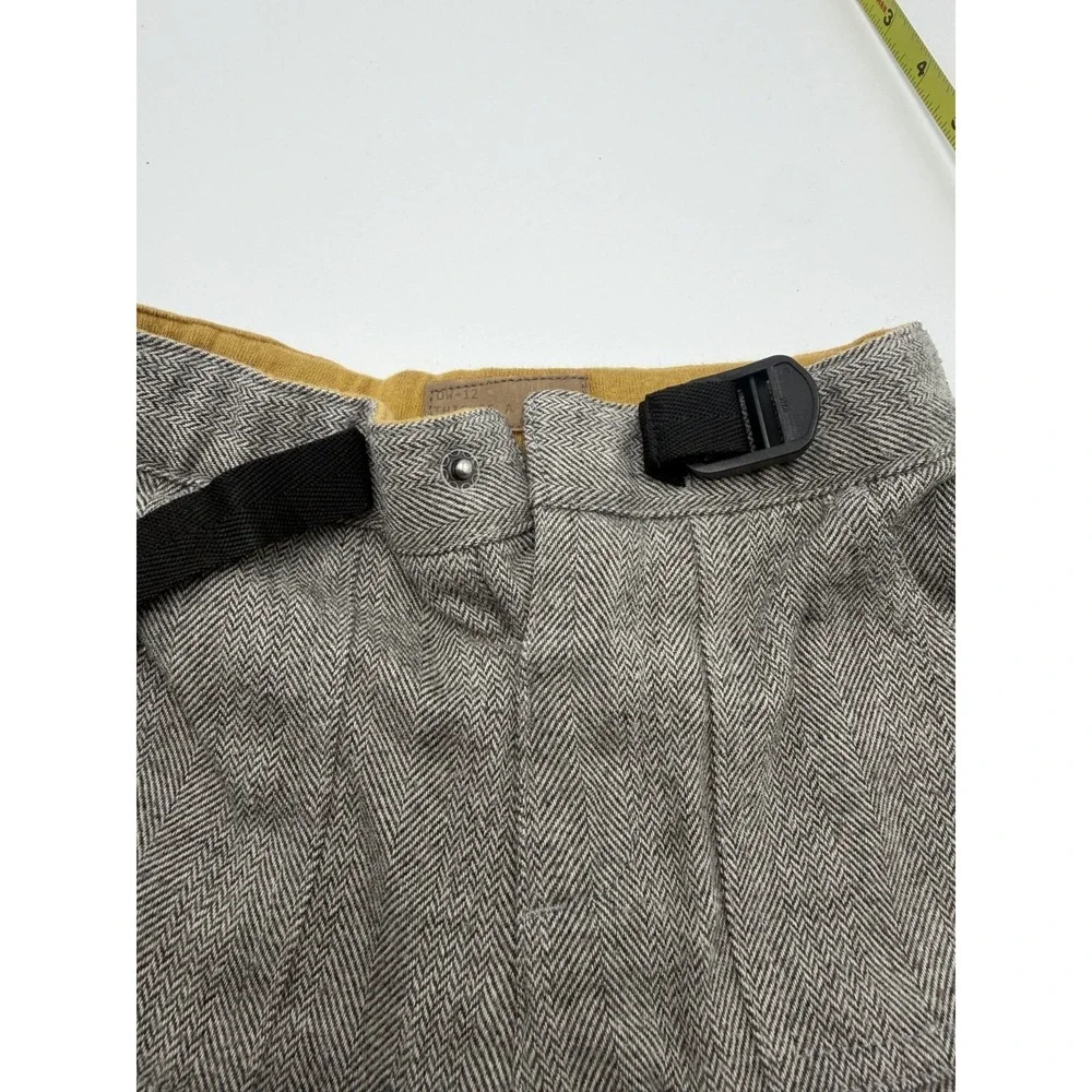 ZARA Baby Boy Gray Herringbone Trousers Pants Size 9-12 Months Pre-owned AS IS